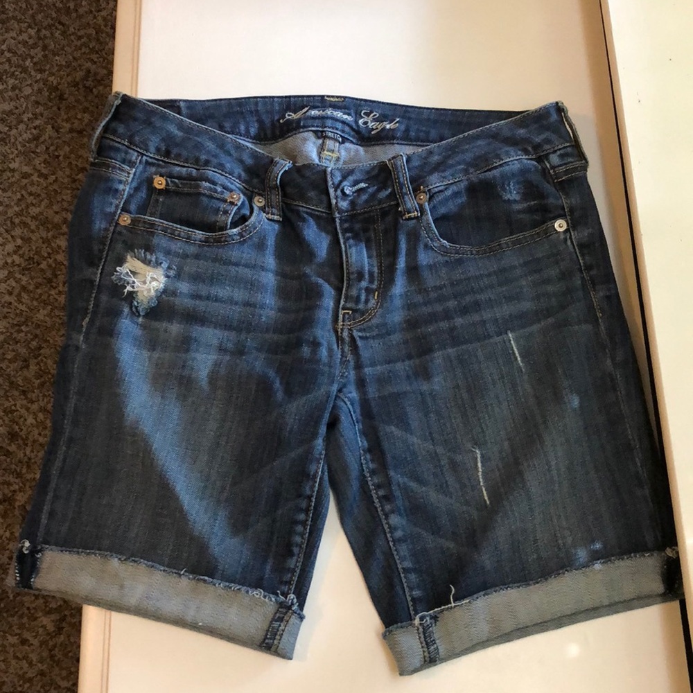 American Eagle Outfitters Dark Wash Bermuda Shorts